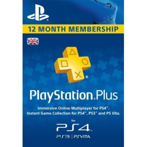 PlayStation Plus 12 Months UK (безплатна доставка)